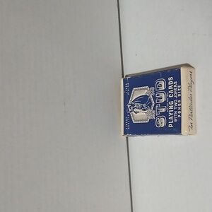 Stud Linen Finished Vintage Playing Cards with two jokers GUC